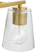 Progress Lighting Vertex Collection Two-Light Bath And Vanity Fixture Brushed Gold (P300458-191)