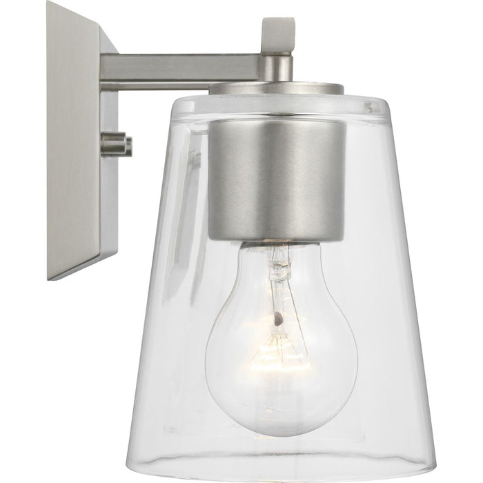 Progress Lighting Vertex Collection Three-Light Bath And Vanity Fixture Brushed Nickel (P300459-009)