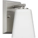 Progress Lighting Vertex Collection One-Light Bath And Vanity Fixture Brushed Nickel (P300461-009)