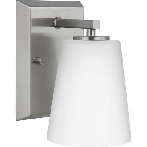 Progress Lighting Vertex Collection One-Light Bath And Vanity Fixture Brushed Nickel (P300461-009)