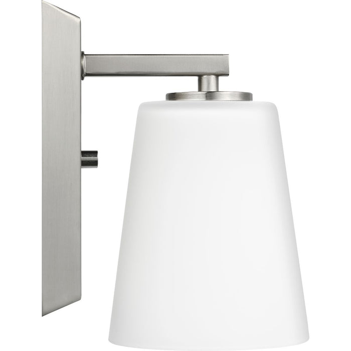 Progress Lighting Vertex Collection One-Light Bath And Vanity Fixture Brushed Nickel (P300461-009)