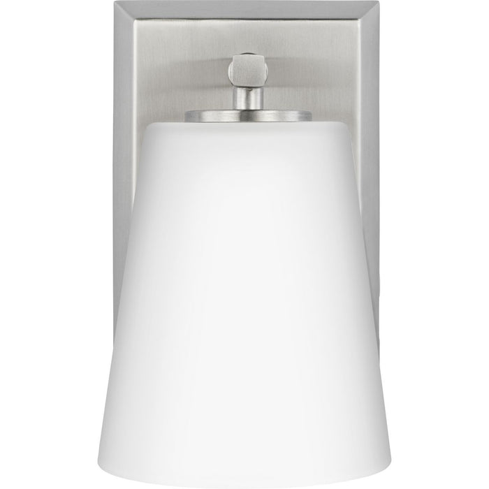 Progress Lighting Vertex Collection One-Light Bath And Vanity Fixture Brushed Nickel (P300461-009)