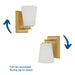 Progress Lighting Vertex Collection One-Light Bath And Vanity Fixture Brushed Gold (P300461-191)