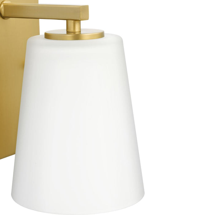 Progress Lighting Vertex Collection One-Light Bath And Vanity Fixture Brushed Gold (P300461-191)