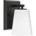 Progress Lighting Vertex Collection One-Light Bath And Vanity Fixture Matte Black (P300461-31M)