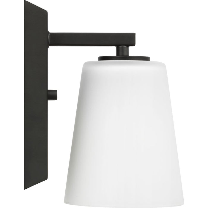 Progress Lighting Vertex Collection One-Light Bath And Vanity Fixture Matte Black (P300461-31M)