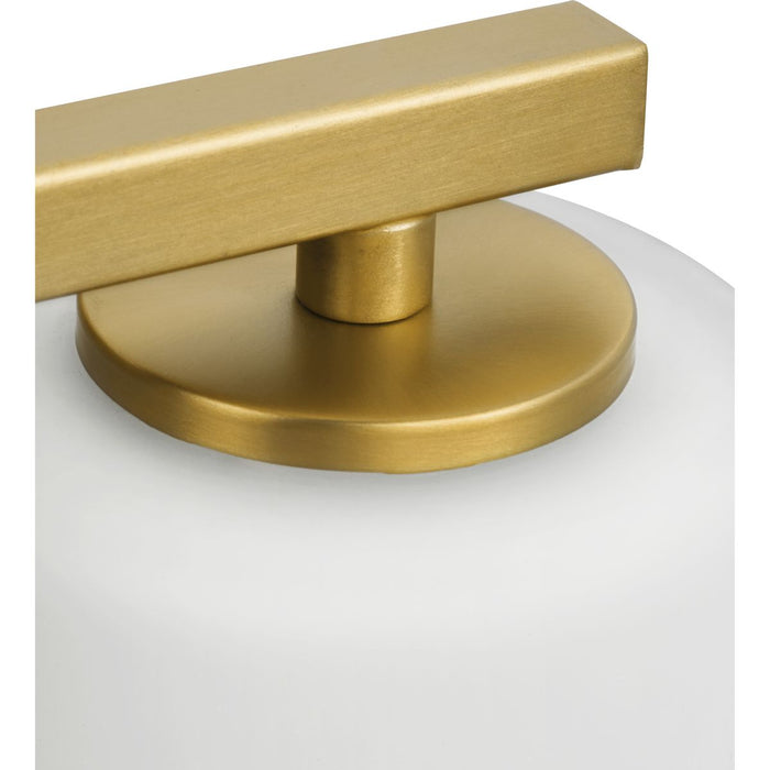 Progress Lighting Vertex Collection Two-Light Bath And Vanity Fixture Brushed Gold (P300462-191)