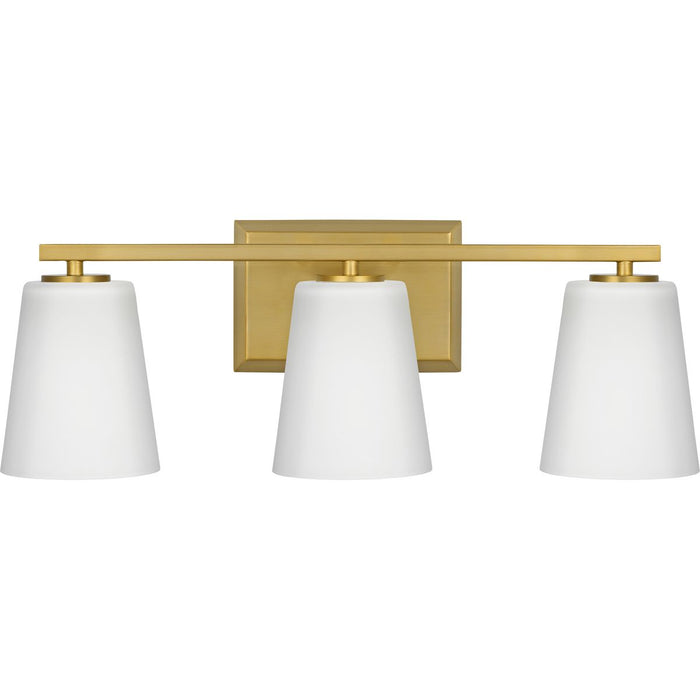 Progress Lighting Vertex Collection Three-Light Bath And Vanity Fixture Brushed Gold (P300463-191)