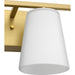 Progress Lighting Vertex Collection Four-Light Bath And Vanity Fixture Brushed Gold (P300464-191)