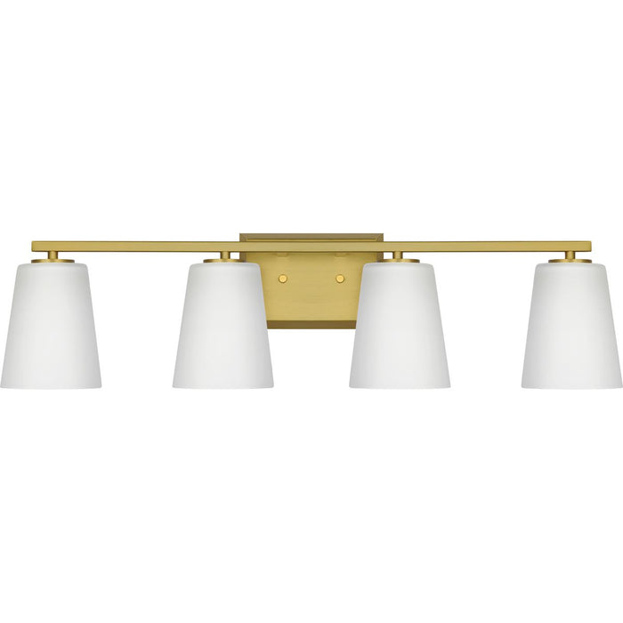 Progress Lighting Vertex Collection Four-Light Bath And Vanity Fixture Brushed Gold (P300464-191)