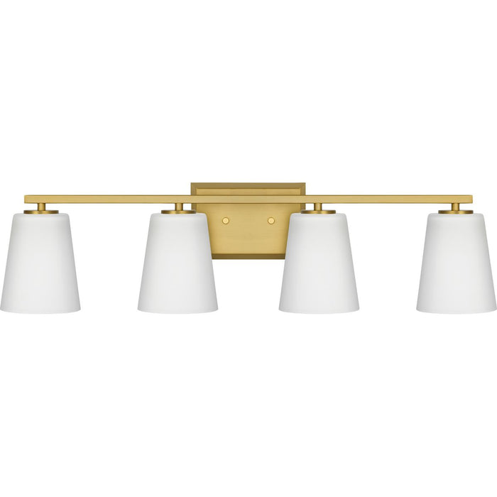 Progress Lighting Vertex Collection Four-Light Bath And Vanity Fixture Brushed Gold (P300464-191)