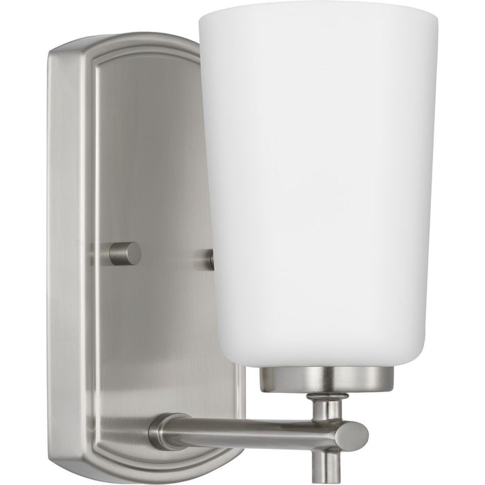 Progress Lighting Adley Collection One-Light Bath And Vanity Fixture Brushed Nickel (P300465-009)