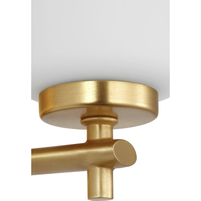 Progress Lighting Adley Collection One-Light Bath And Vanity Fixture Satin Brass (P300465-012)