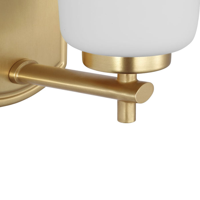 Progress Lighting Adley Collection One-Light Bath And Vanity Fixture Satin Brass (P300465-012)