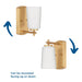 Progress Lighting Adley Collection One-Light Bath And Vanity Fixture Satin Brass (P300465-012)