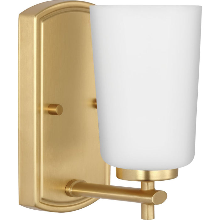 Progress Lighting Adley Collection One-Light Bath And Vanity Fixture Satin Brass (P300465-012)