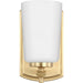 Progress Lighting Adley Collection One-Light Bath And Vanity Fixture Satin Brass (P300465-012)