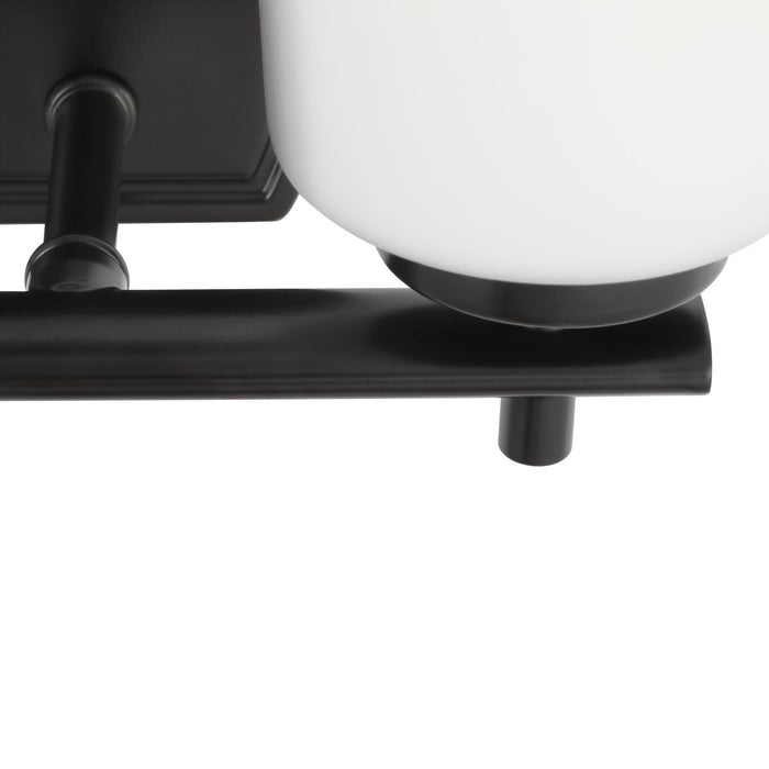 Progress Lighting Adley Collection Two-Light Bath And Vanity Fixture Matte Black (P300466-31M)