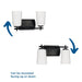 Progress Lighting Adley Collection Two-Light Bath And Vanity Fixture Matte Black (P300466-31M)