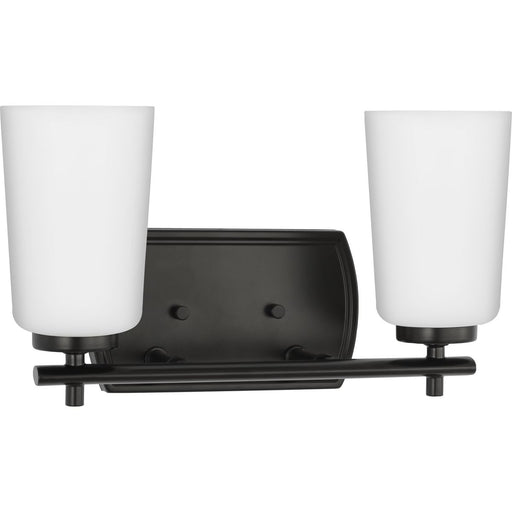 Progress Lighting Adley Collection Two-Light Bath And Vanity Fixture Matte Black (P300466-31M)