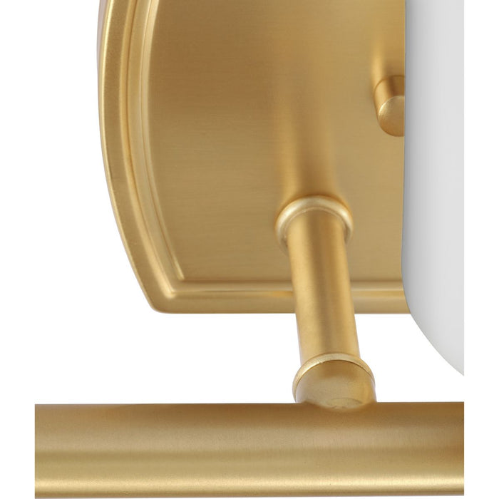 Progress Lighting Adley Collection Three-Light Bath And Vanity Fixture Satin Brass (P300467-012)