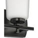 Progress Lighting Adley Collection Three-Light Bath And Vanity Fixture Matte Black (P300467-31M)