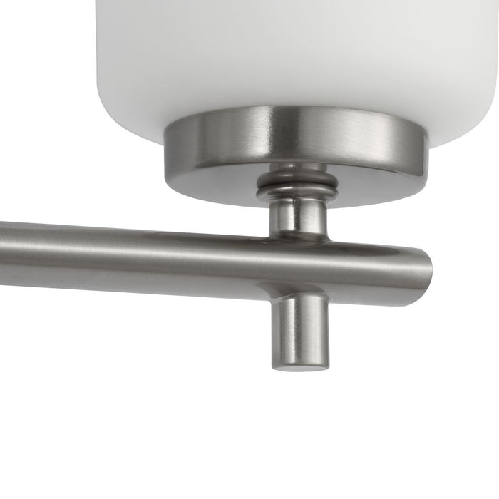 Progress Lighting Adley Collection Four-Light Bath And Vanity Fixture Brushed Nickel (P300468-009)