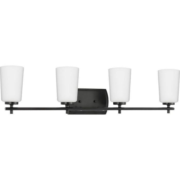 Progress Lighting Adley Collection Four-Light Bath And Vanity Fixture Matte Black (P300468-31M)