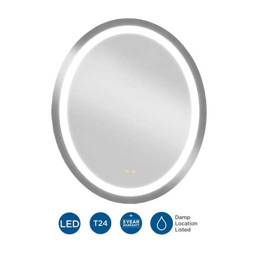 Progress Lighting Captarent LED Collection 30 Inch X 36 Inch LED Mirror White (P300469-030-CS)