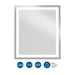 Progress Lighting Captarent LED Collection 36 Inch X 42 Inch LED Mirror White (P300470-030-CS)