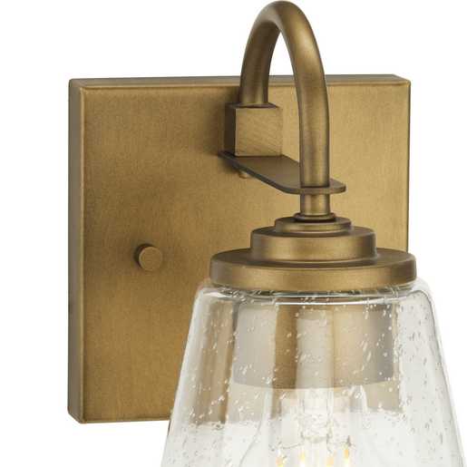 Progress Lighting Martenne Collection One-Light Bath And Vanity Fixture Aged Bronze (P300472-196)