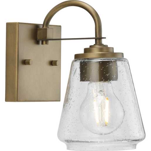 Progress Lighting Martenne Collection One-Light Bath And Vanity Fixture Aged Bronze (P300472-196)