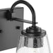 Progress Lighting Martenne Collection One-Light Bath And Vanity Fixture Matte Black (P300472-31M)