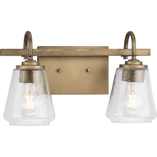 Progress Lighting Martenne Collection Two-Light Bath And Vanity Fixture Aged Bronze (P300473-196)