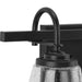 Progress Lighting Martenne Collection Two-Light Bath And Vanity Fixture Matte Black (P300473-31M)