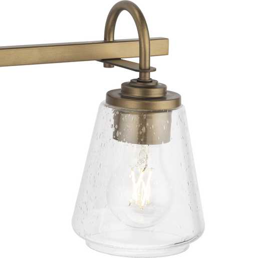 Progress Lighting Martenne Collection Three-Light Bath And Vanity Fixture Aged Bronze (P300474-196)