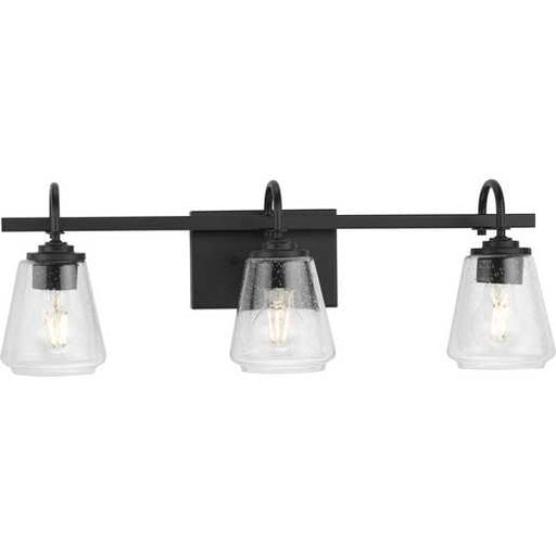 Progress Lighting Martenne Collection Three-Light Bath And Vanity Fixture Matte Black (P300474-31M)