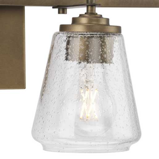 Progress Lighting Martenne Collection Four-Light Bath And Vanity Fixture Aged Bronze (P300475-196)