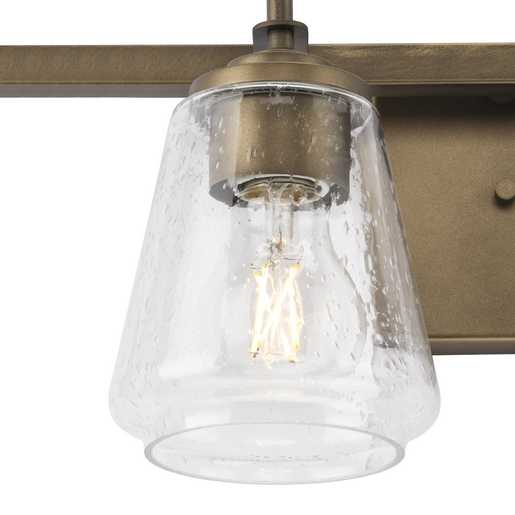 Progress Lighting Martenne Collection Four-Light Bath And Vanity Fixture Aged Bronze (P300475-196)