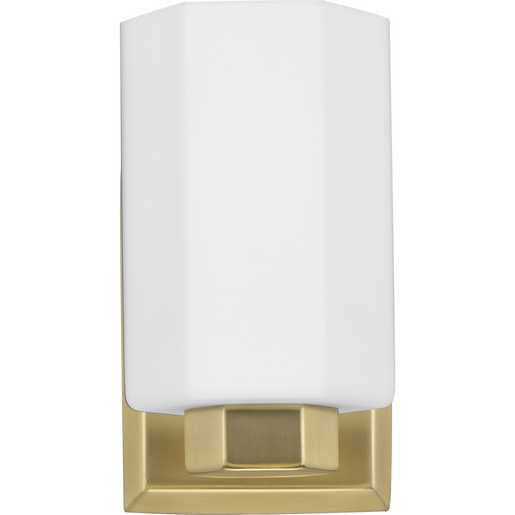 Progress Lighting Estrada Collection One-Light Bath And Vanity Fixture Brushed Gold (P300476-191)