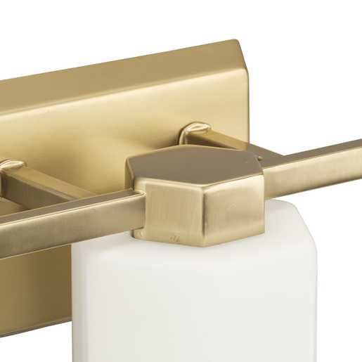 Progress Lighting Estrada Collection Three-Light Bath And Vanity Fixture Brushed Gold (P300478-191)