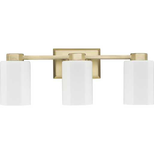 Progress Lighting Estrada Collection Three-Light Bath And Vanity Fixture Brushed Gold (P300478-191)