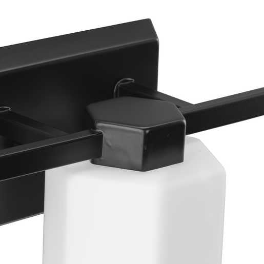 Progress Lighting Estrada Collection Three-Light Bath And Vanity Fixture Matte Black (P300478-31M)