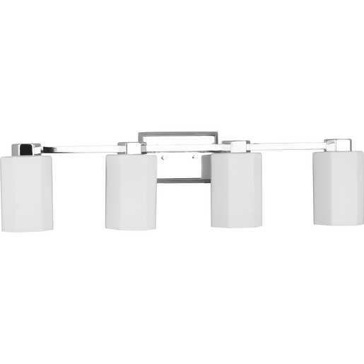 Progress Lighting Estrada Collection Four-Light Bath And Vanity Fixture Polished Chrome (P300479-015)