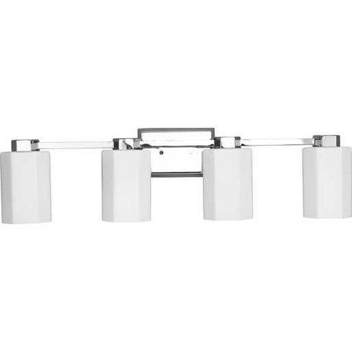 Progress Lighting Estrada Collection Four-Light Bath And Vanity Fixture Polished Chrome (P300479-015)