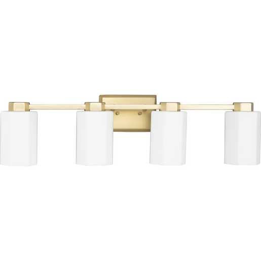 Progress Lighting Estrada Collection Four-Light Bath And Vanity Fixture Brushed Gold (P300479-191)