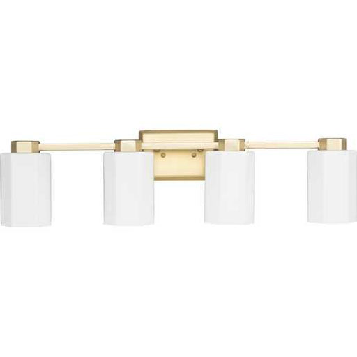 Progress Lighting Estrada Collection Four-Light Bath And Vanity Fixture Brushed Gold (P300479-191)