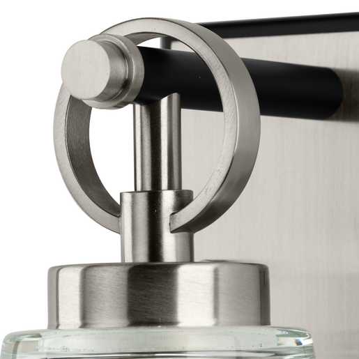 Progress Lighting Cassell Collection One-Light Bath And Vanity Fixture Brushed Nickel (P300480-009)