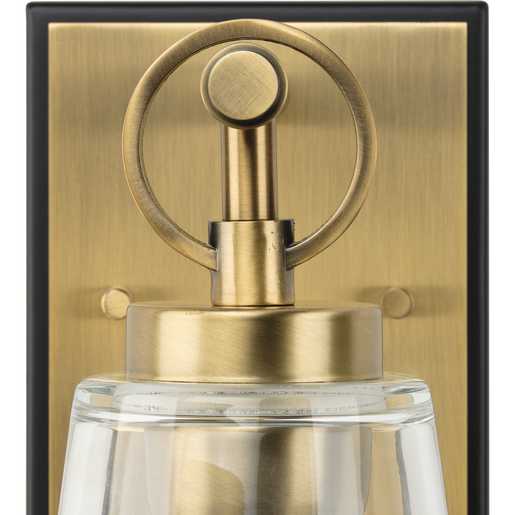 Progress Lighting Cassell Collection One-Light Bath And Vanity Fixture Vintage Brass (P300480-163)