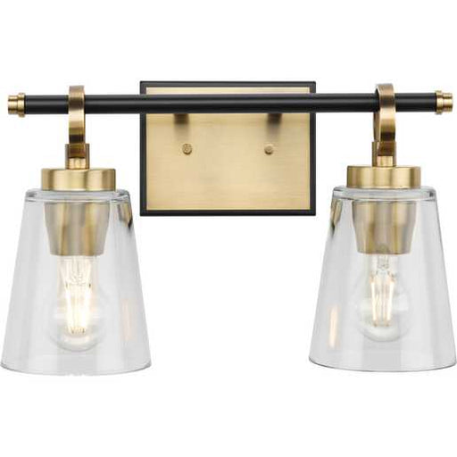 Progress Lighting Cassell Collection Two-Light Bath And Vanity Fixture Vintage Brass (P300481-163)